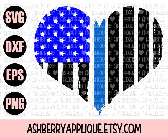 Download Blue Line Heart SVG/DXF Cut File Instant Download Thin | Etsy