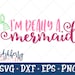 I'm Really a Mermaid SVG/DXF Cut File - Instant Download - Vector Clipart - Iron On Shirt Decal - Cricut - Silhouette - Mermaid - Seashell