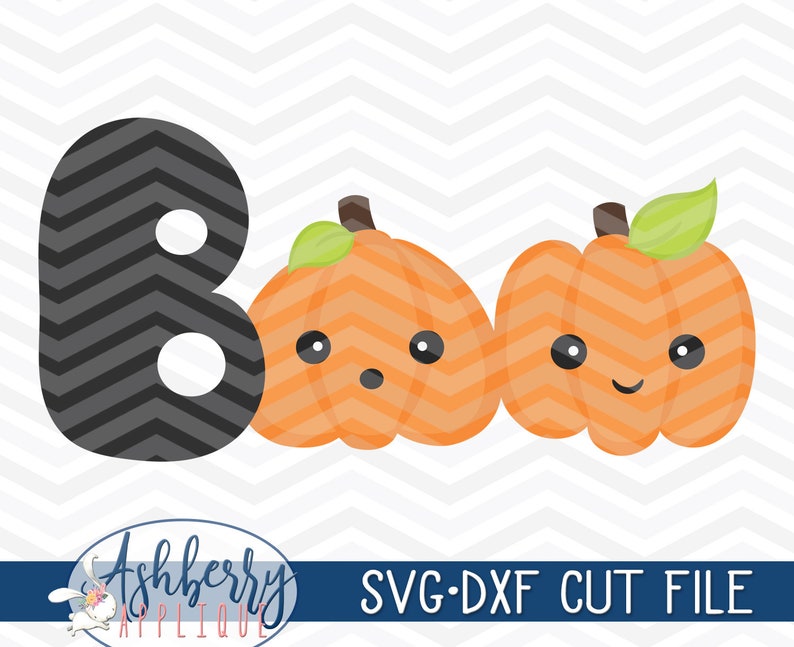 Boo Pumpkin SVG/DXF Cut File Instant Download Commercial Etsy