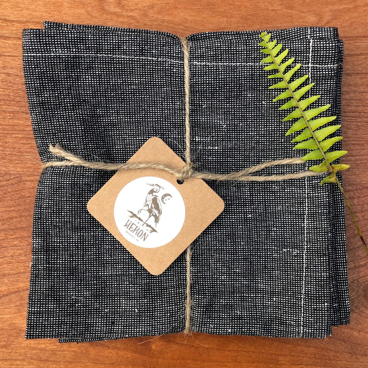 (18x18) ECO-FRIENDLY NAPKINS Recycled Hemp Organic Cotton Napkins Classic Black and White Zero Waste Made in America Gift Idea - Etsy