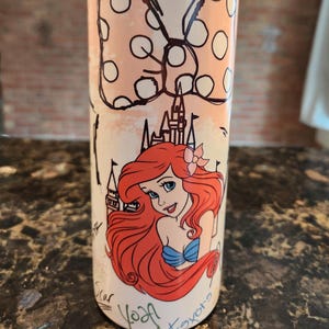 Ariel with Character Autographs Sublimated 20oz tumbler