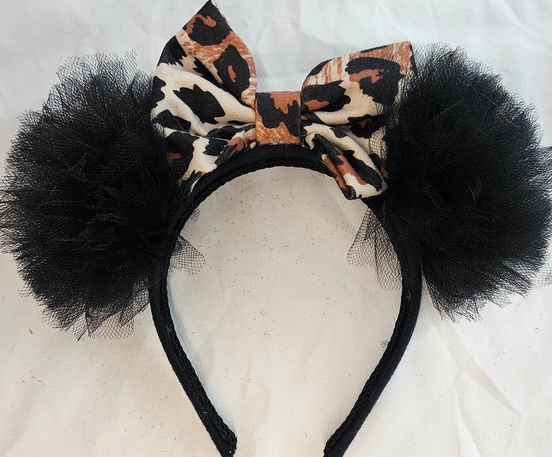 Pom Pom Cheetah Mouse Ears, Adults and Kid Mouse Ears, Birthday Ears, Princess Ears, Animal ...