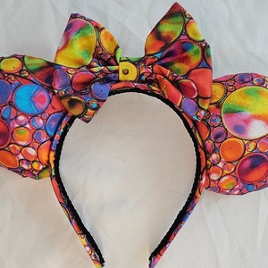 Rainbow Bubbles Mouse Ears