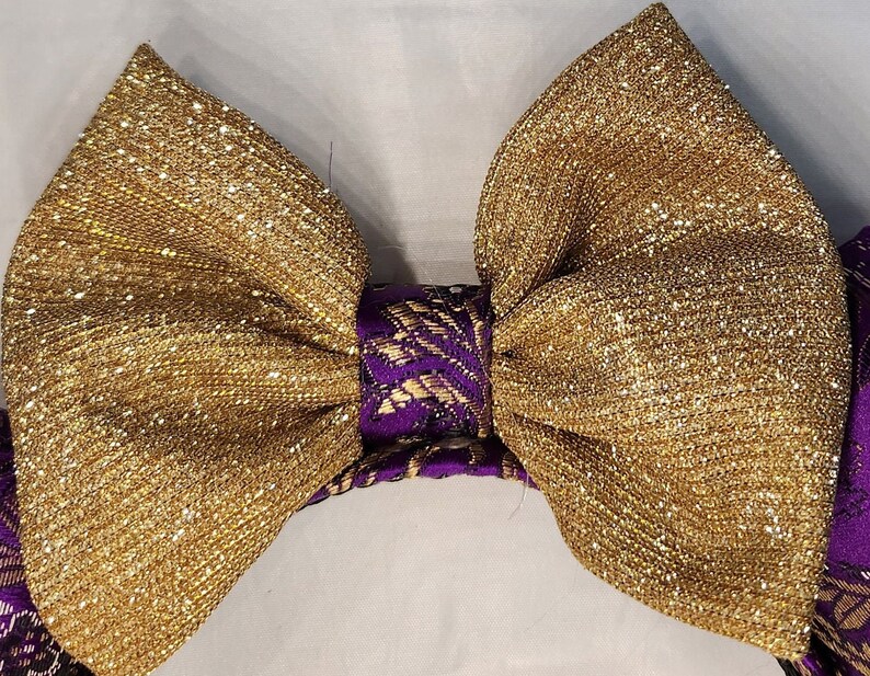 Purple Brocade Mouse Ears, Princess Ears, Birthday Ears, Costume Ears ...