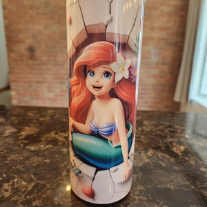 3D Little Mermaid Sublimated 20oz tumbler