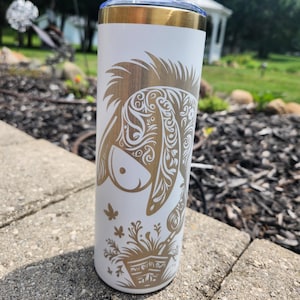 Eeyore Laser Gravur Becher