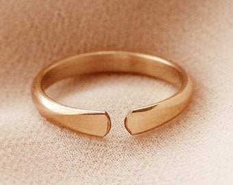 Open Cuff Ring, Adjustable Ring, Stacking Ring, 12K Gold Filled R1368