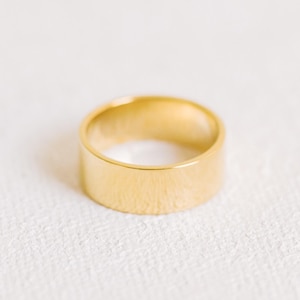 Wide Thick Band Ring Wide Wedding Band Cigar Ring R1274
