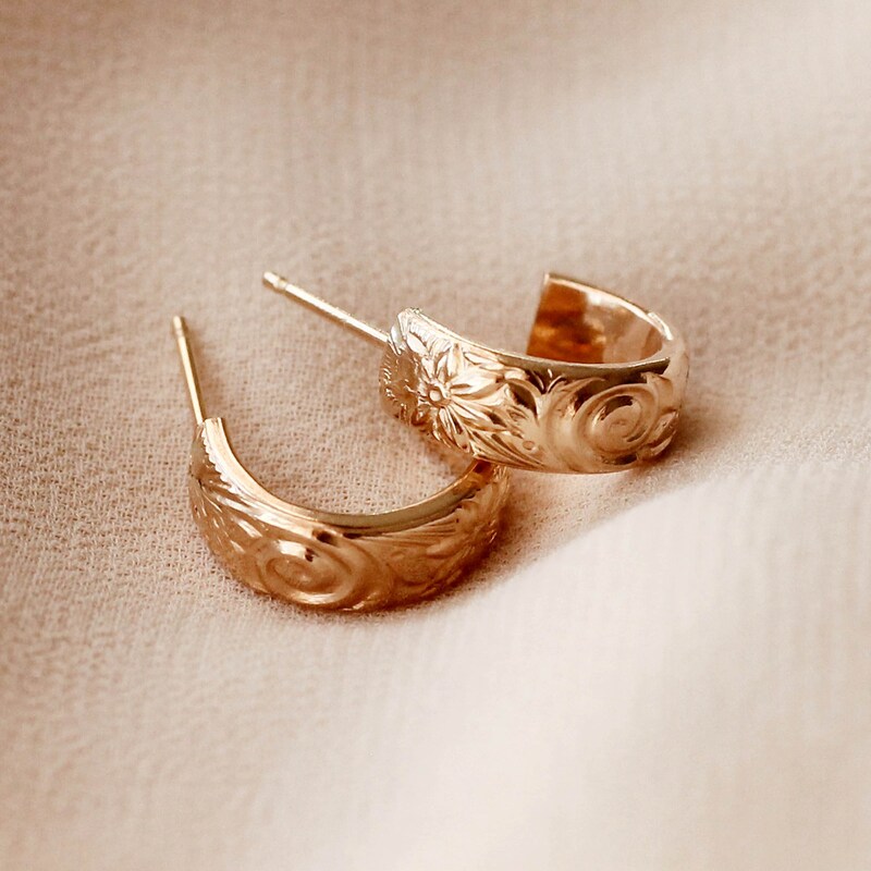 large chunky gold earrings