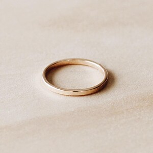 2mm Flat Stacking Ring Band 12K Gold Filled R1175 image 3