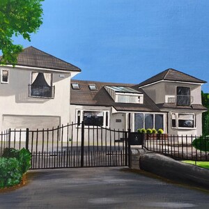 Original acrylic painting of your house / home or building. Wedding venue portrait, wedding gift, painting commission by Scottish artist image 5