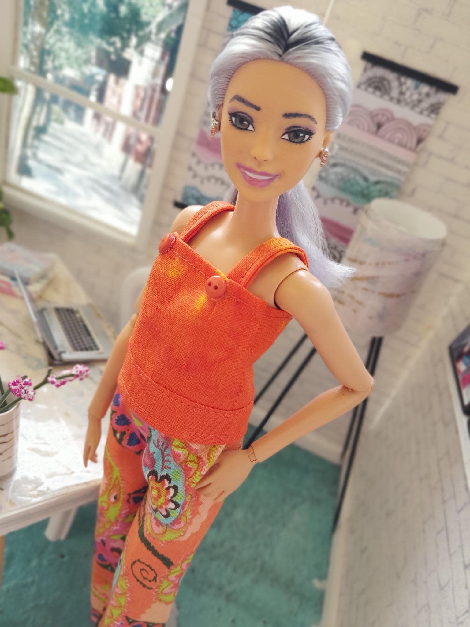 Barbie Repaint Fashionistas OOAK Barbie Fashionistas Doll Custom