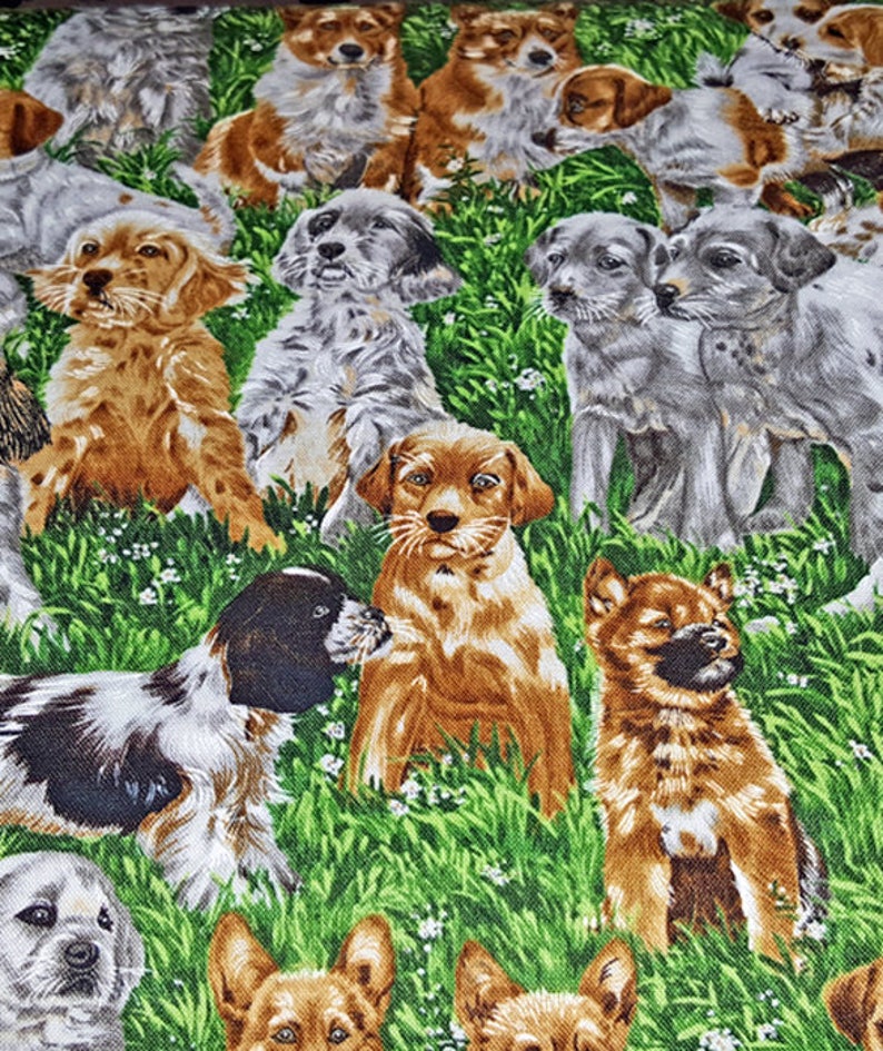 DOG BREED PUPS On FabricPuppies on FabricOn Sale Now Etsy France