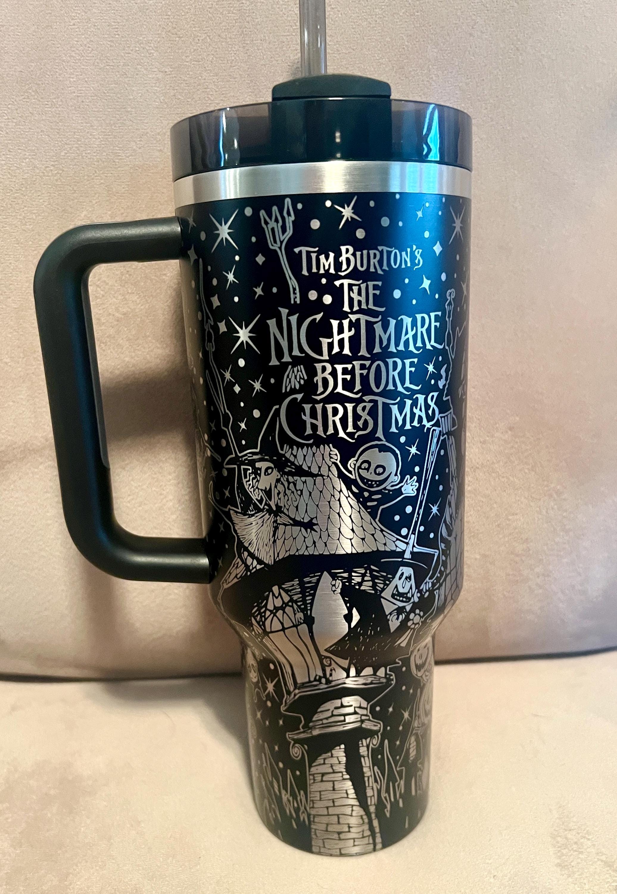 Nightmare Before Christmas Stanley Cup- 40oz. – Nash & Mater  The Nightmare Before Christmas Engraved Stanley main image 1