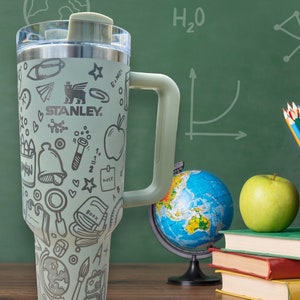 Teaching Is A Work Of Heart Custom Stanley Adventure Quencher 40 oz tu –  Etch and Ember