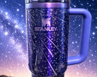 Star Showers - 30 OZ Stanley H2.0 Quencher Tumbler With Handle-Full Wrap Engraved