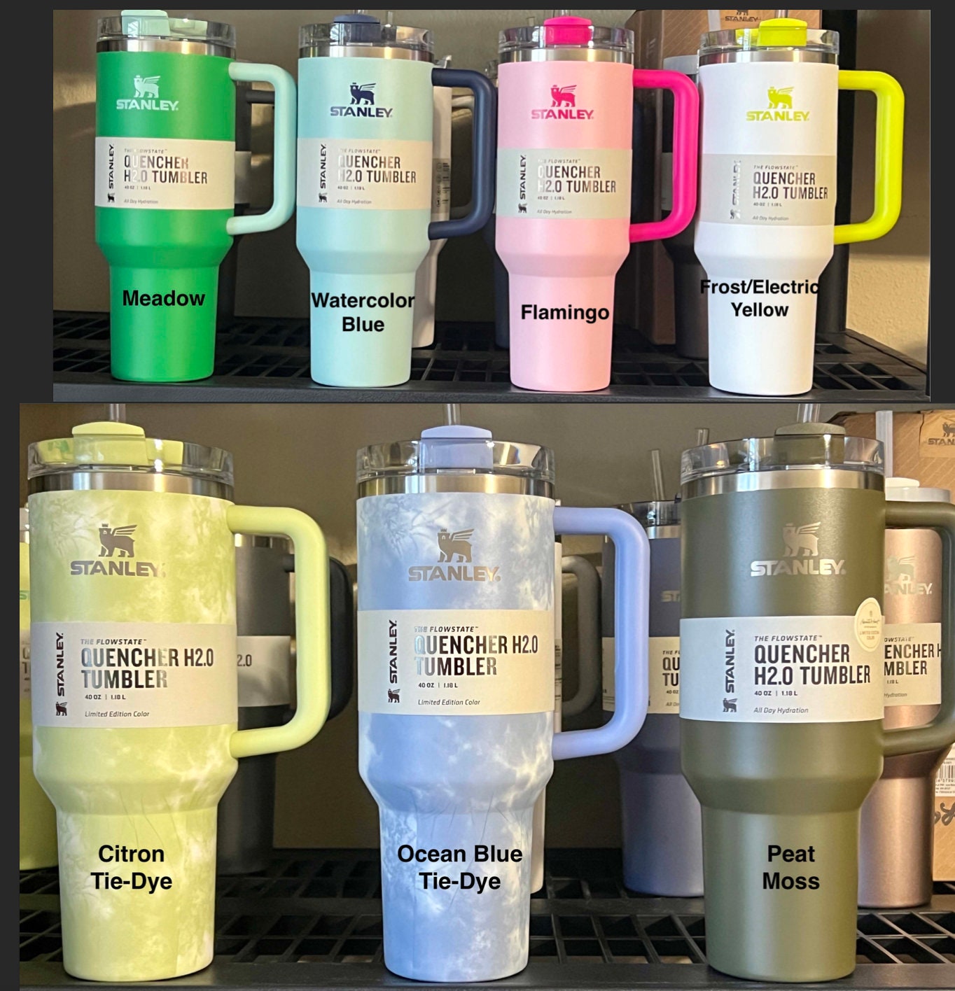 Fantastic series 40oz Stanley dupes travel tumblers H2.0 lids and