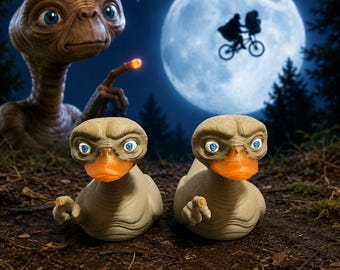 E.T. Inspired Duck, 3D Printed Character Toy