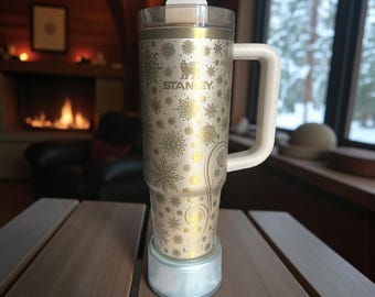 Snowflake Christmas Engraved Stanley 40oz Quencher Tumbler - Etsy