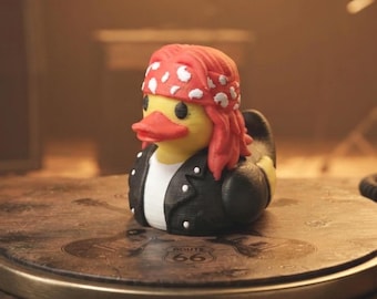 Axl Rose Rock & Roll Duck, 3D Printed Character Toy
