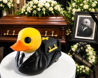 Funeral Director, Gothic Duck, 3D Printed Character Toy