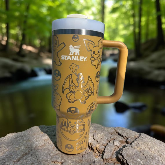 Pokémon -40 Oz Stanley Quencher H2.0 Travel Tumbler OR Unbranded