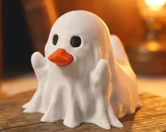 Ghosty Boo Duck, Halloween 3D Printed Character Toy, Cruise Duck