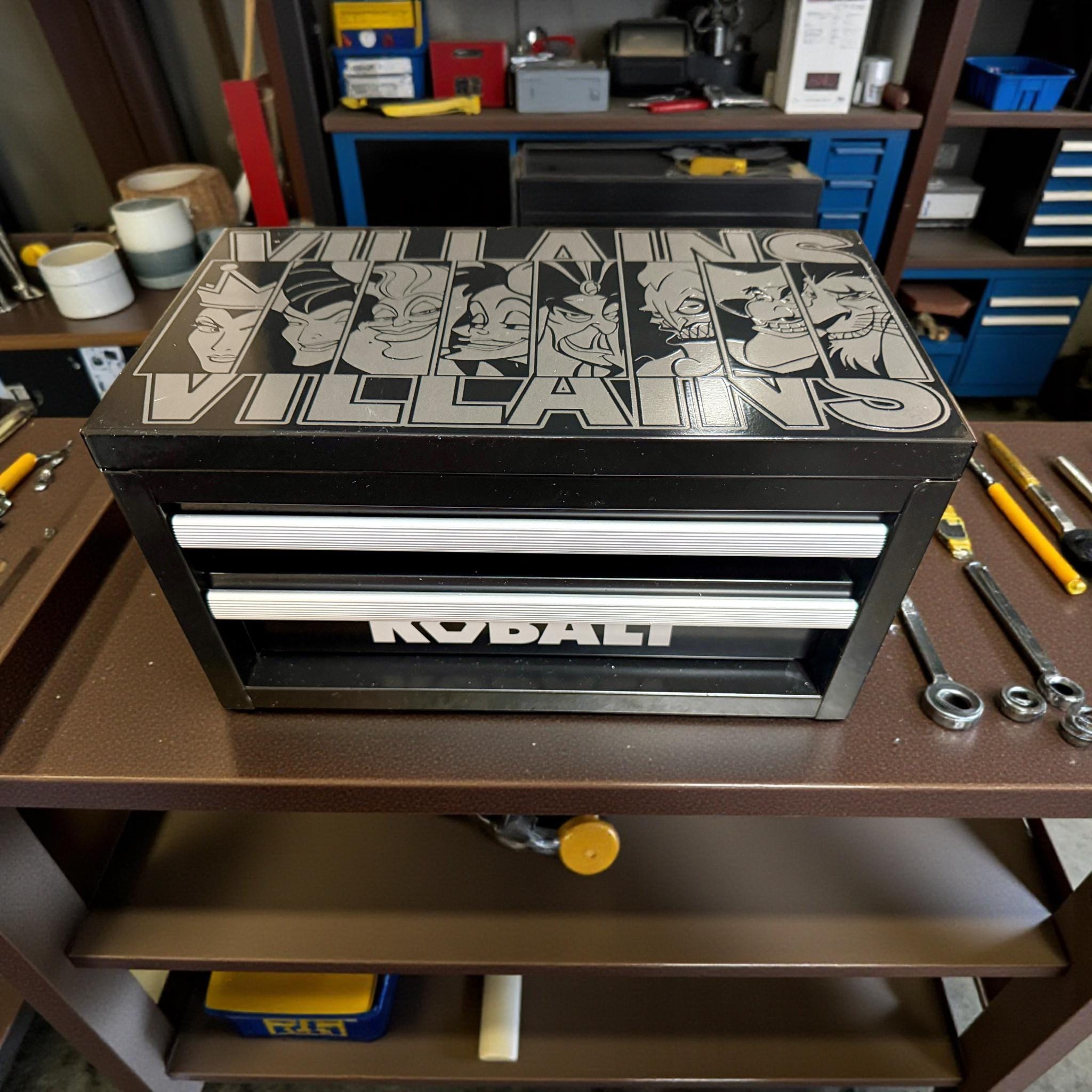 LASER ENGRAVED Kobalt or US General Mini Toolbox, Gift for Him/her