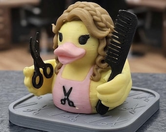 Female Hairdresser 3D Printed Duck, Cruise Duck