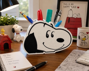 Snoopy 3D printed desk organizer