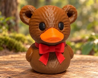 Teddy Bear 3D Printed Duck, Cruise Duck