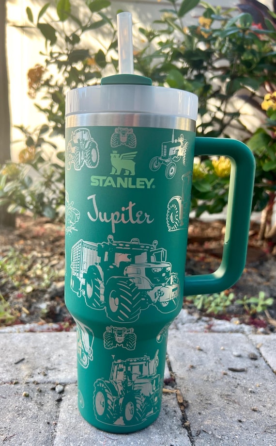 Tractor Engraved Stanley Quencher H2.0 Travel Tumbler - 40 Oz Cup