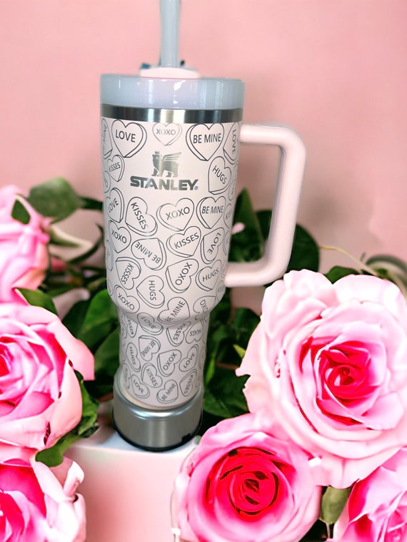 Personalized Hugs & Kisses Stanley Tumbler - Laser Engraved 40 OZ