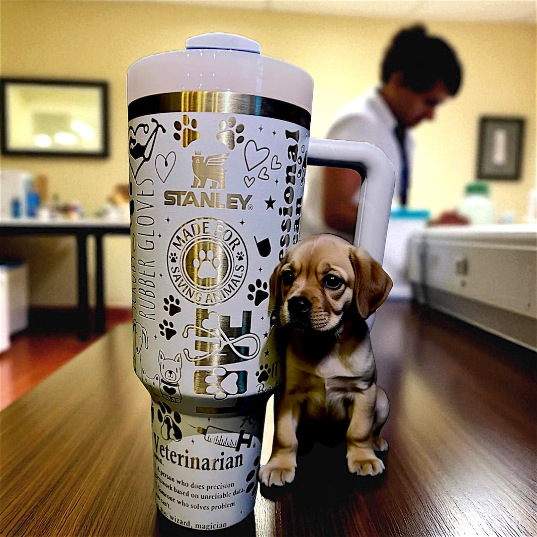 Veterinarian Engraved Stanley Tumbler - 40 Oz Quencher H2.0 Travel