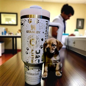Veterinarian Engraved Stanley Tumbler - 40 oz Quencher H2.0 Travel Cup