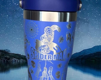 Spider-Man Engraved Stanley IceFlow Tumbler with Straw (20 or 30 Oz)