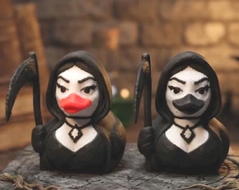 Lady Reaper Duck, 3D Printed Character Toy