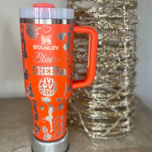 HIGHLAND COW Western-engraved Stanley Travel Quencher H2.0 Tumbler Stanley  Cup-40 Oz.or 30 Oz. Iceflow Flip Straw 