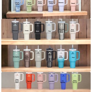 Ghosty-40 Oz Stanley Quencher H2.0 Travel Tumbler With Handle - Full