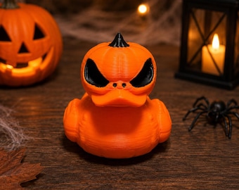 Pumpkin Duck,  Halloween 3D Printed Character Toy, Cruise Duck
