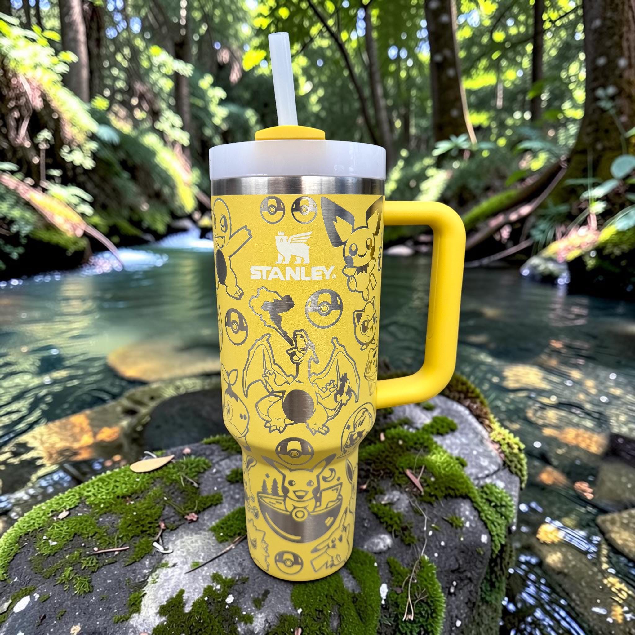 Pokemon- Stanley 40 Oz Engraved Tumbler – Personalized Travel