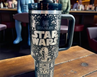 Vaso Stanley o sin marca de Star Wars: 40 oz grabado con láser Quencher H2.0