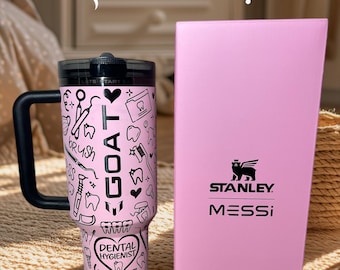 Stanley Messi Limited Edition Tumbler - Dental Design, Laser Engraved