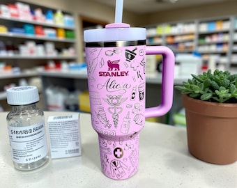 Pharmacy Life Engraved Tumbler: 40 oz Stanley Quencher, Pharmacist Gift