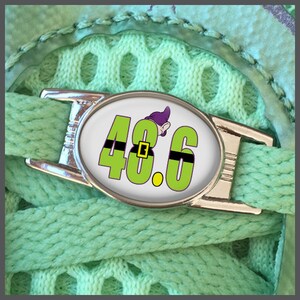 Disney Dopey 48.6 Challenge with Hat Runners Shoelace Sneaker Shoe Charm or Zipper Pull Running Gifts for Runners