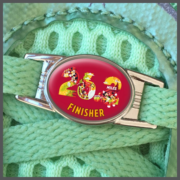 RunDisney #RunDisney Marathon Weekend Marathon 26.2 Miles FINISHER 2024 Shoe Sneaker Shoelace Shoe Lace Charm Running Runners Gift