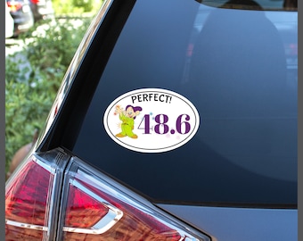 ¡PERFECTO! Disney Dopey Challenge con Stardust 48.6 #RunDisney Run Disney NO YEAR Pegatina extraíble o imán de coche