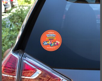 RunDisney Springtime Surprise Weekend 2027 Generic #RunDisney Run Disney 4" 4 Inch Circle Removable Sticker Decal or Car Magnet