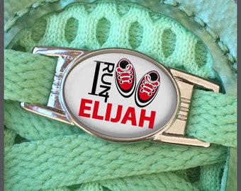 Official I RUN 4 Vendor #IRUN4 I Run For Runners Shoelace Sneaker Shoe Charm or Zipper Pull Running Gifts for Runners