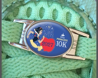 RunDisney #RunDisney Disney Princess Half Marathon Weekend 10K 6.2 Miles 2027 Shoe Sneaker Shoelace Shoe Lace Charm Running Gifts Runners